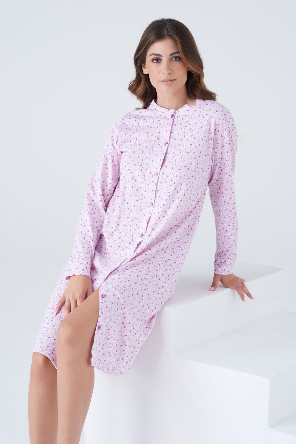 Camicia da Notte Pink Flowers